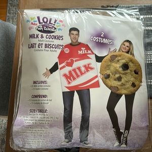 Milk and cookie adult costume